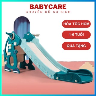 Cầu trượt cho bé, cầu trượt khủng long, hươu, voi 6in1 cho bé từ 1-7 tuổi bảo hành 12 thángg mô