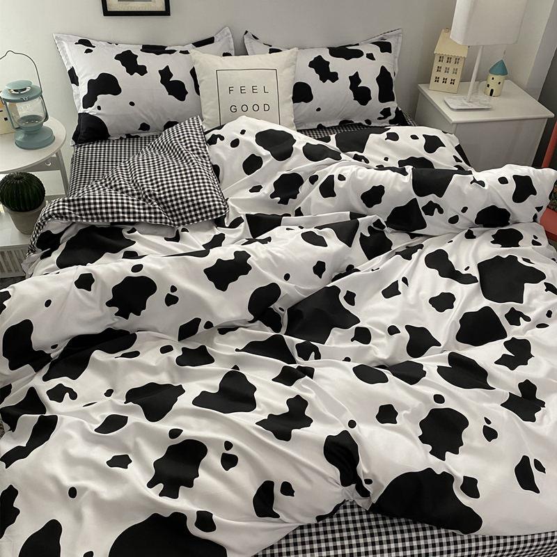 Bộ Chăn Ga Và Vỏ Gối In Hình Gấu Hoạt Hình Đáng Yêu