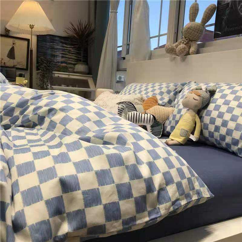 Bộ Chăn Ga Và Vỏ Gối In Hình Gấu Hoạt Hình Đáng Yêu