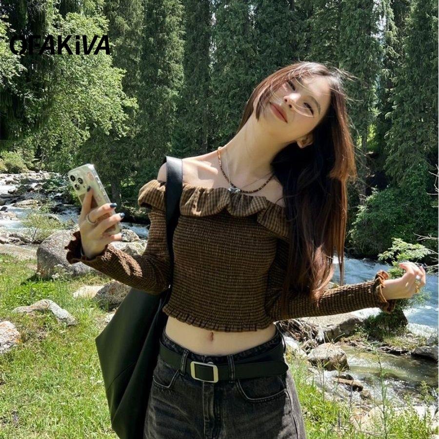 Áo Sơ Mi Nữ Một Dây Dáng Ôm Nhỏ Nhắn Phong Cách Thời Trang Mùa Thu 2023 Mới