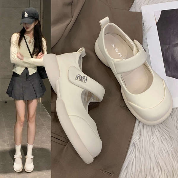 Giày mary jane Đế Dày Phong Cách Thời Trang Pháp Dành Cho Nữ