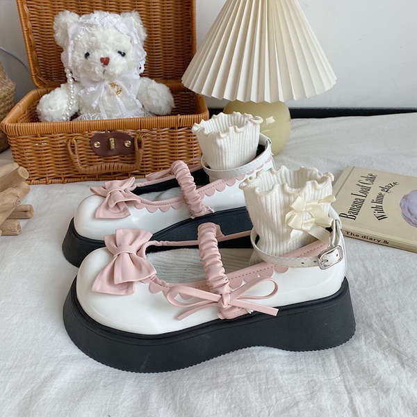 Giày Da lolita Đế Dày Thời Trang Mùa Thu 2023 Dành Cho Nữ