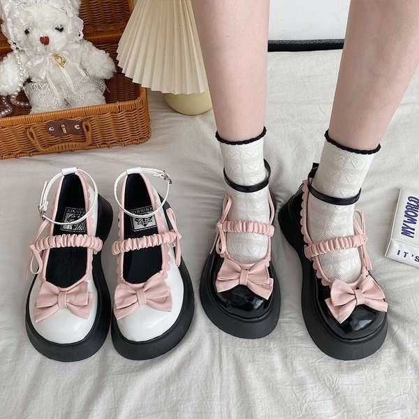 Giày Da lolita Đế Dày Thời Trang Mùa Thu 2023 Dành Cho Nữ