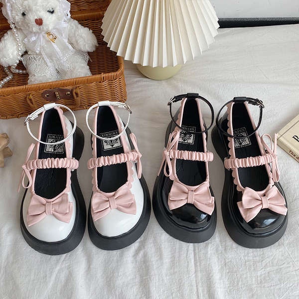 Giày Da lolita Đế Dày Thời Trang Mùa Thu 2023 Dành Cho Nữ