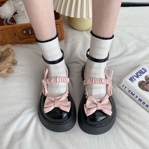 Giày Da lolita Đế Dày Thời Trang Mùa Thu 2023 Dành Cho Nữ