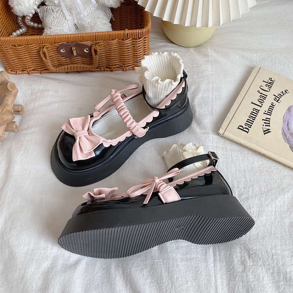 Giày Da lolita Đế Dày Thời Trang Mùa Thu 2023 Dành Cho Nữ