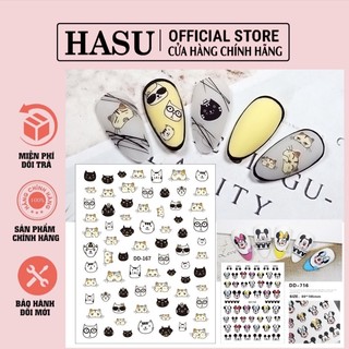 Stiker hoạt hình cute nhiều mẫu - stiker trang trí móng dễ thương