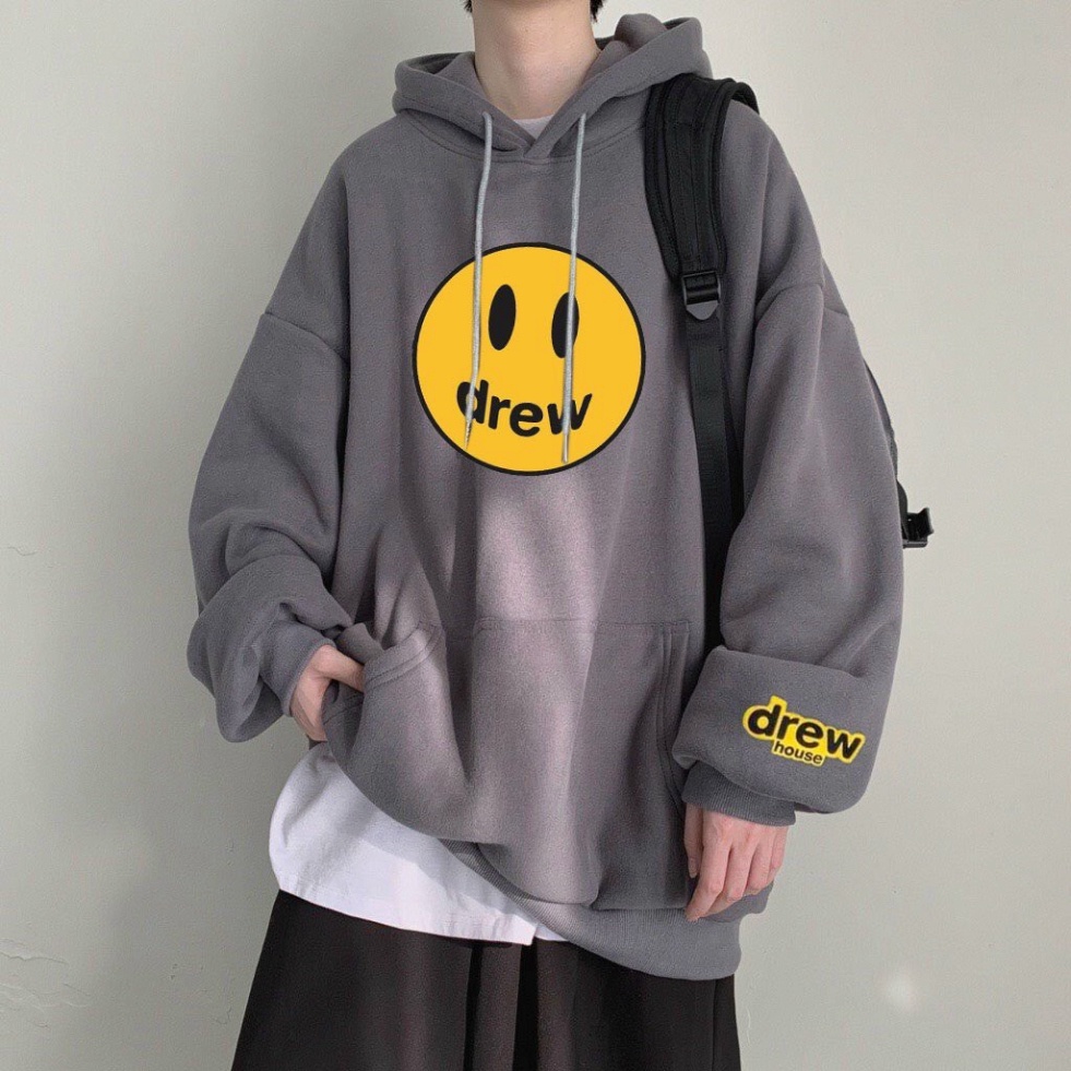 Áo Hoodie nỉ bông mặt cười  , áo nỉ bông hoodie unisex nam nữ