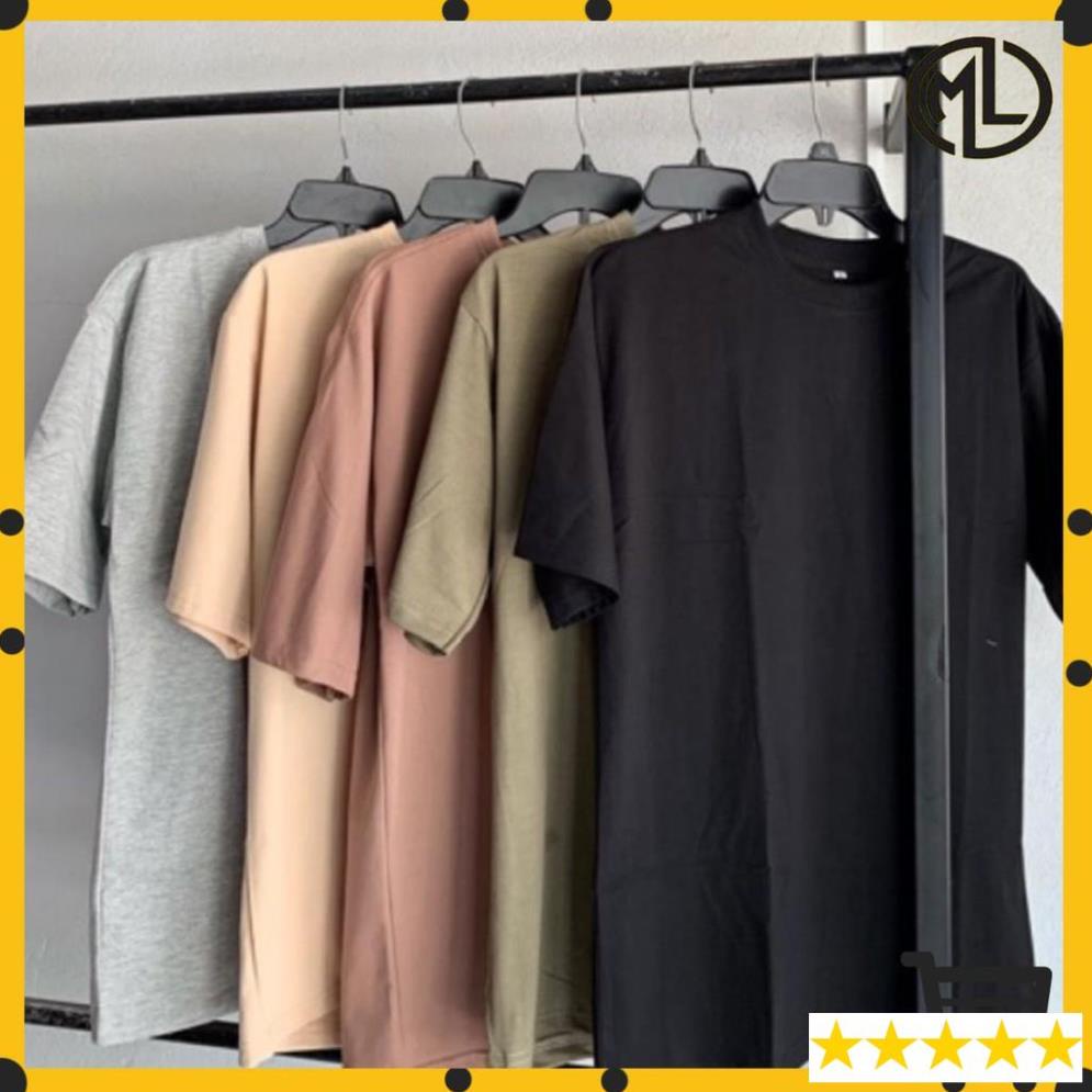 Áo phông trơn oversize basic tee tay lỡ form rộng - vải thun cotton unisex nam nữ - Unisex Sỉ Lẻ Toàn Quốc