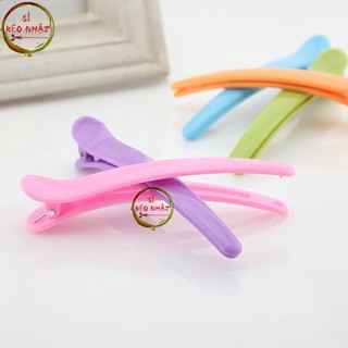 5 sản phẩm kẹp mỏ vịt cắt tóc, kẹp mỏ vịt nhiều màu dài 5cm