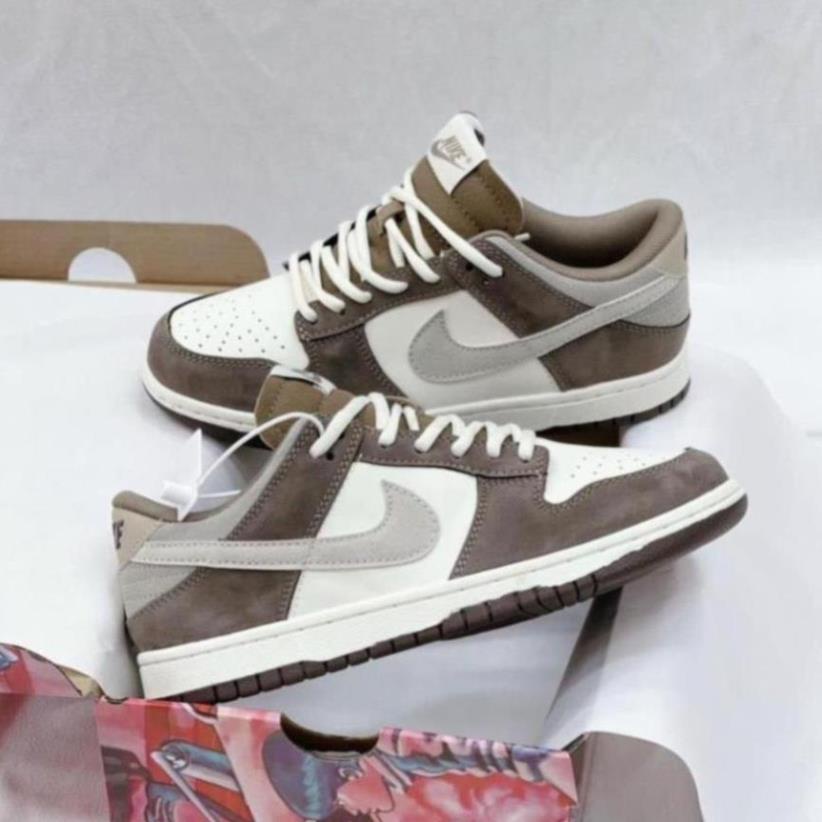 Giày Sneaker Sb Dunk Low Disrupt 2 Pale Ivory Black, Giày_Nike SB Dunk Low Black While ,Sb Dunk Low Kem móc đen hot 2023