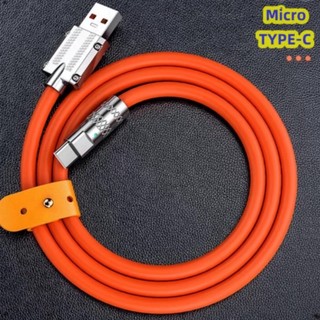 Dây Sạc cáp nhanh 120W 6A Micro USB Type C bằng silicone chuyên sử dụng