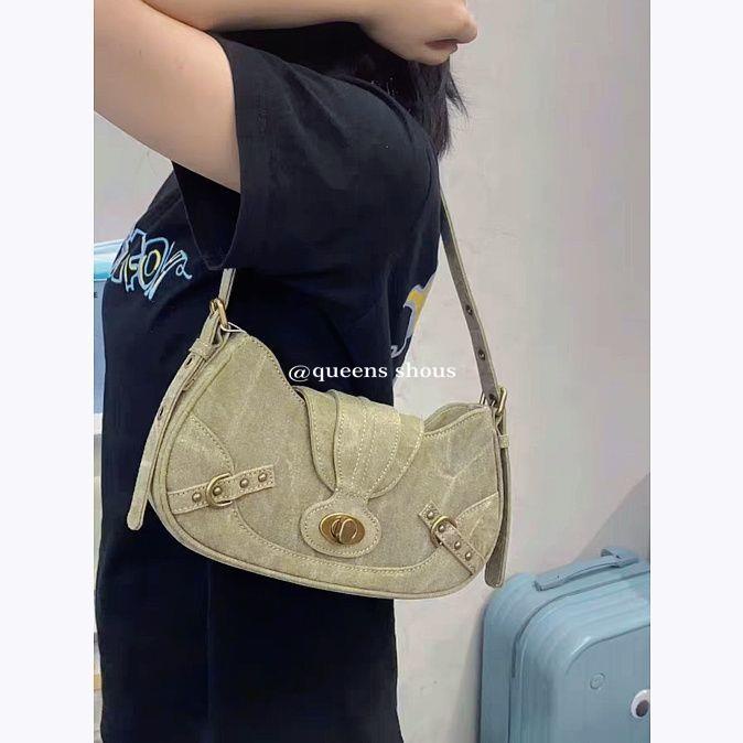 Túi Xách Đeo Vai Phong Cách retro Mỹ Thời Trang Mùa Hè 2023 Dành Cho Nữ