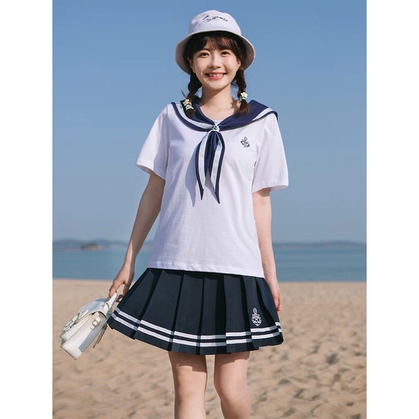 YAS0084-Set cotton Jk thuỷ thủ