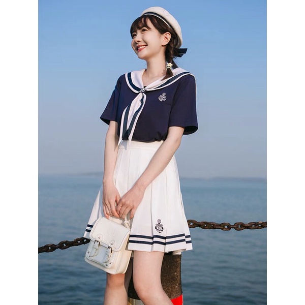 YAS0084-Set cotton Jk thuỷ thủ