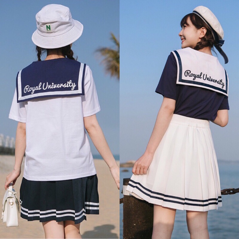 YAS0084-Set cotton Jk thuỷ thủ