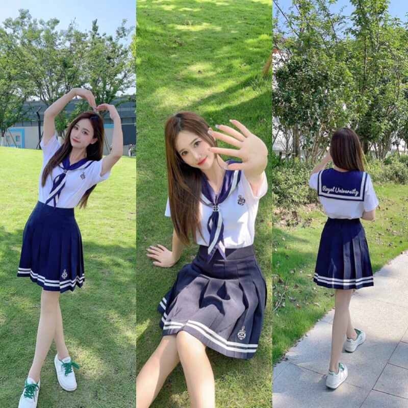 YAS0084-Set cotton Jk thuỷ thủ