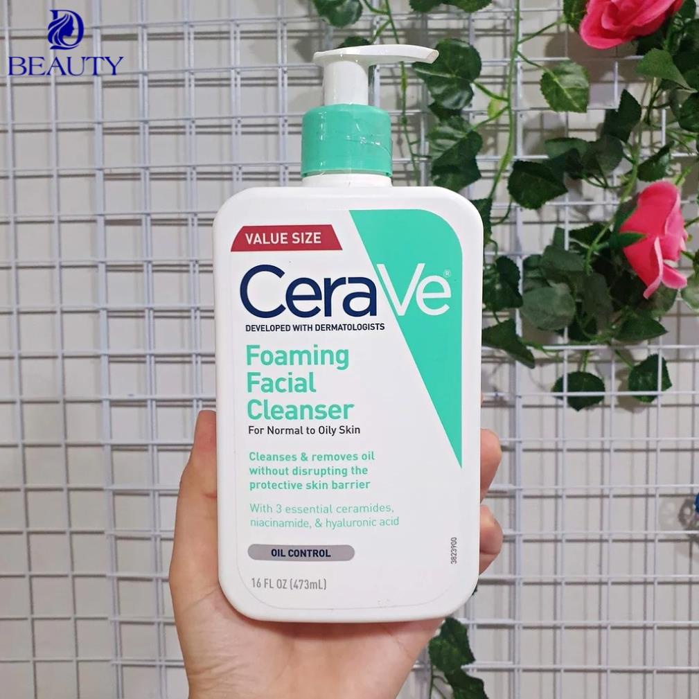 Sữa Rửa Mặt CeraVe Foaming Cleanser 236  Chính Hãng Cho Da Dầu, Da Khô, Mụn Nhạy Cảm | BigBuy360 - bigbuy360.vn