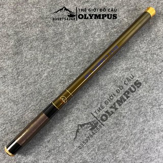 Cần đài HongSheng đút cốp quấn chỉ xanh - cần câu đài rút gọn còn 43cm, cần trốn vợ
