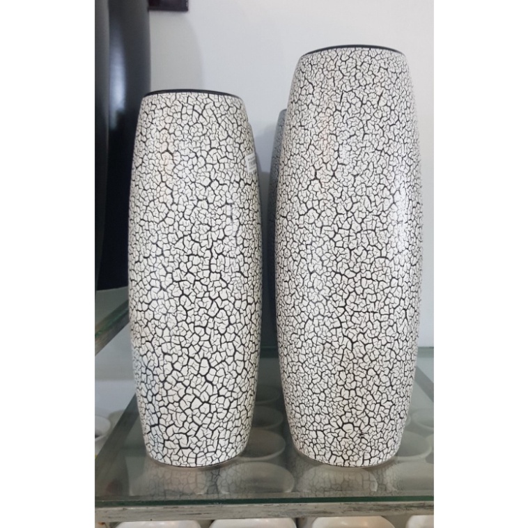 Lọ cắm hoa men rạn nứt decor - bình cắm hoa đơn giản mà đẹp gốm sứ bát tràng