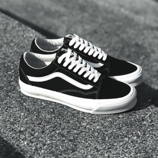 Giày thể thao vans vault old skool, giày sneaker vans đen vạch trắng hàng chuẩn cao cấp, full size nam nữ