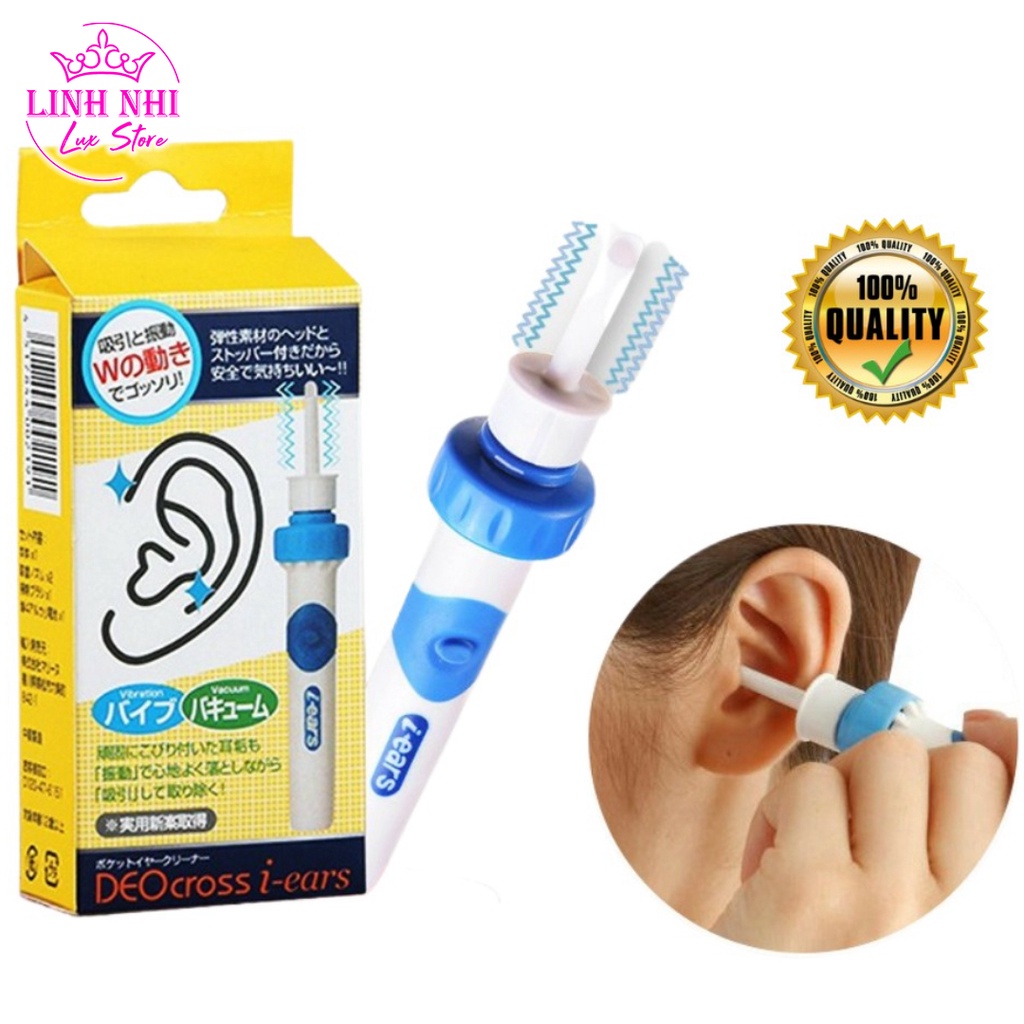 Máy Hút Ráy Tai Cho Bé - Dụng Cụ Lấy Ráy Tai Nhật Bản Tự Động An Toàn Tại Nhà - Linh Nhi Lux Store