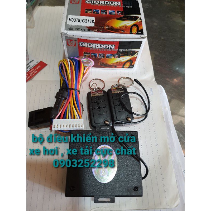 Bộ điều khiển mở cửa tự động xe hơi ,xe tải ,xe khách 12v -24v có phôi chìa mã G2188 hoặc G6216