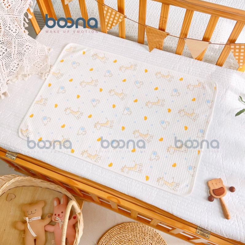 Lót chống thấm boona bề mặt cotton mềm, thoáng khí cho bé 50*70cm
