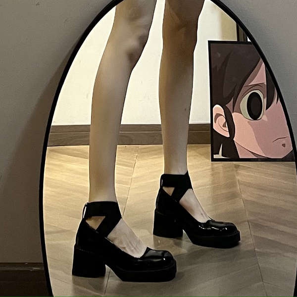 Giày Da mary jane Phong Cách Thời Trang Nhật Bản 2023 Dành Cho Nữ