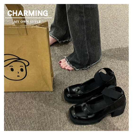 Giày Da mary jane Phong Cách Thời Trang Nhật Bản 2023 Dành Cho Nữ