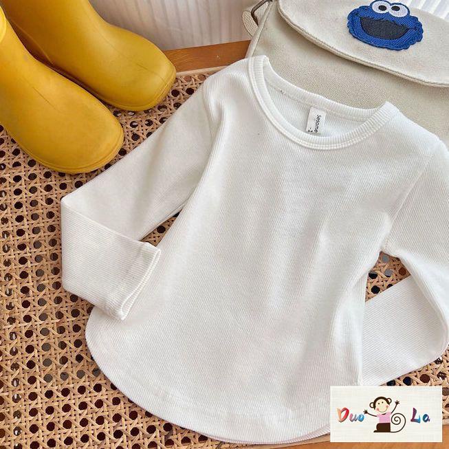 Doula Áo Thun Tay Dài Màu Trơn Thời Trang Mới Nhất Năm 2023 Cho Bé Gái