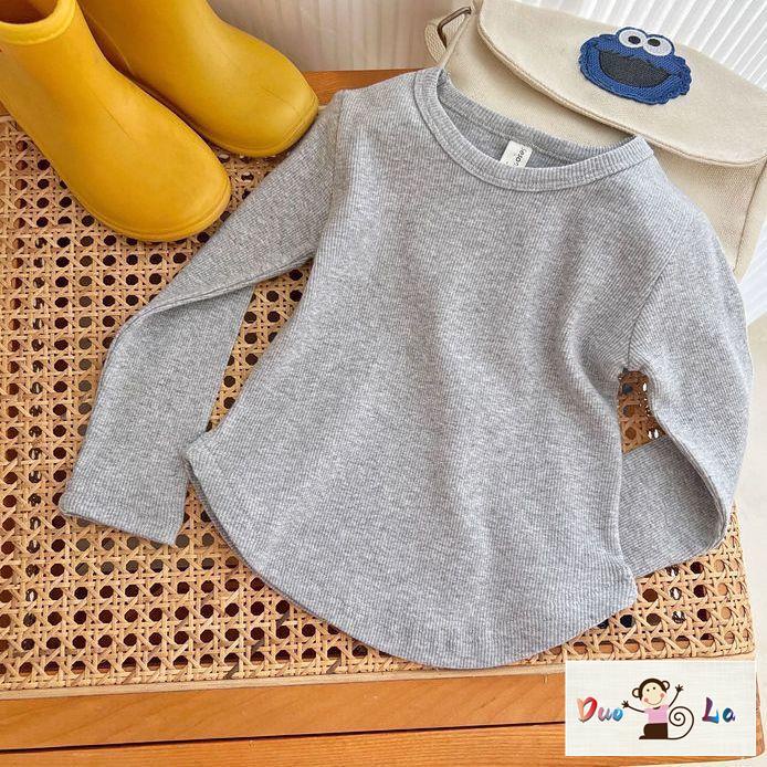 Doula Áo Thun Tay Dài Màu Trơn Thời Trang Mới Nhất Năm 2023 Cho Bé Gái