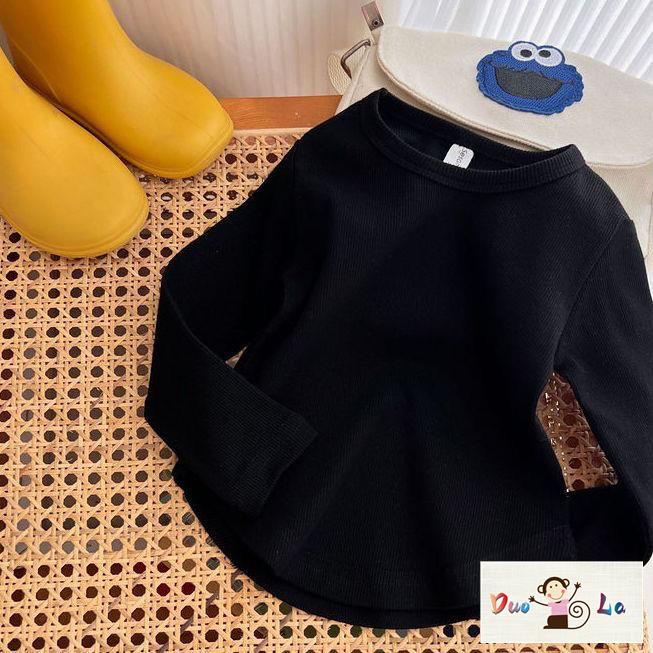 Doula Áo Thun Tay Dài Màu Trơn Thời Trang Mới Nhất Năm 2023 Cho Bé Gái