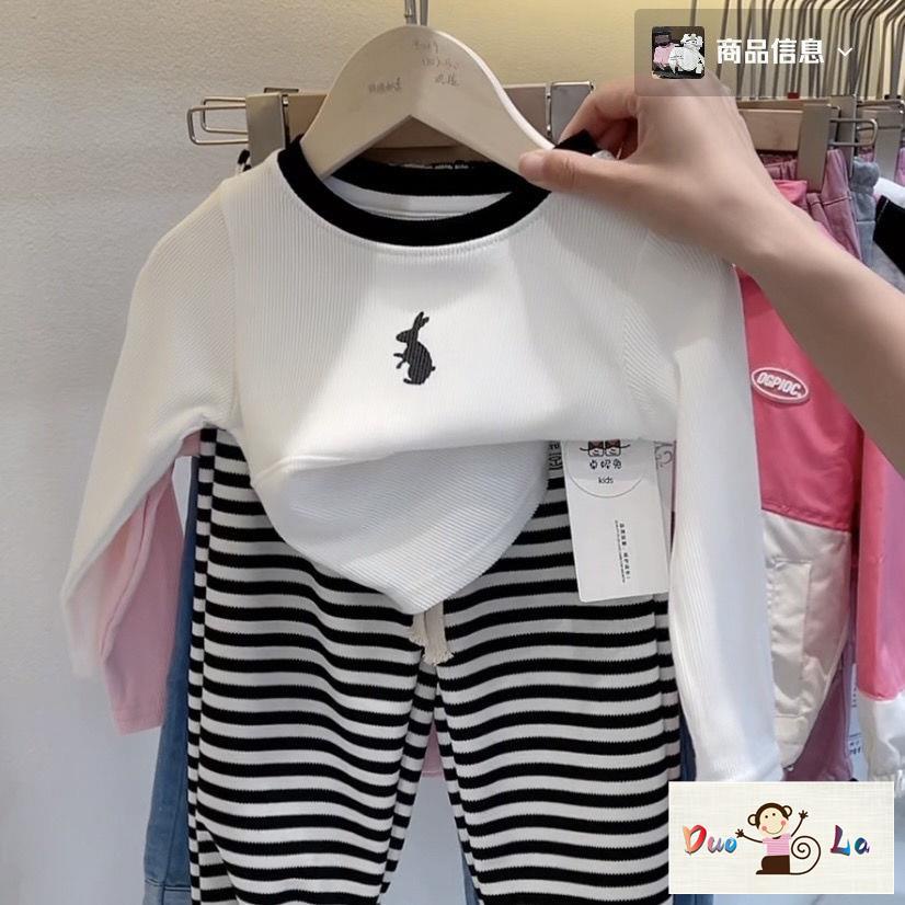 Doula Áo Thun Tay Dài Phong Cách Hàn Quốc Thời Trang Xuân Thu 2023 Dành Cho Bé Gái