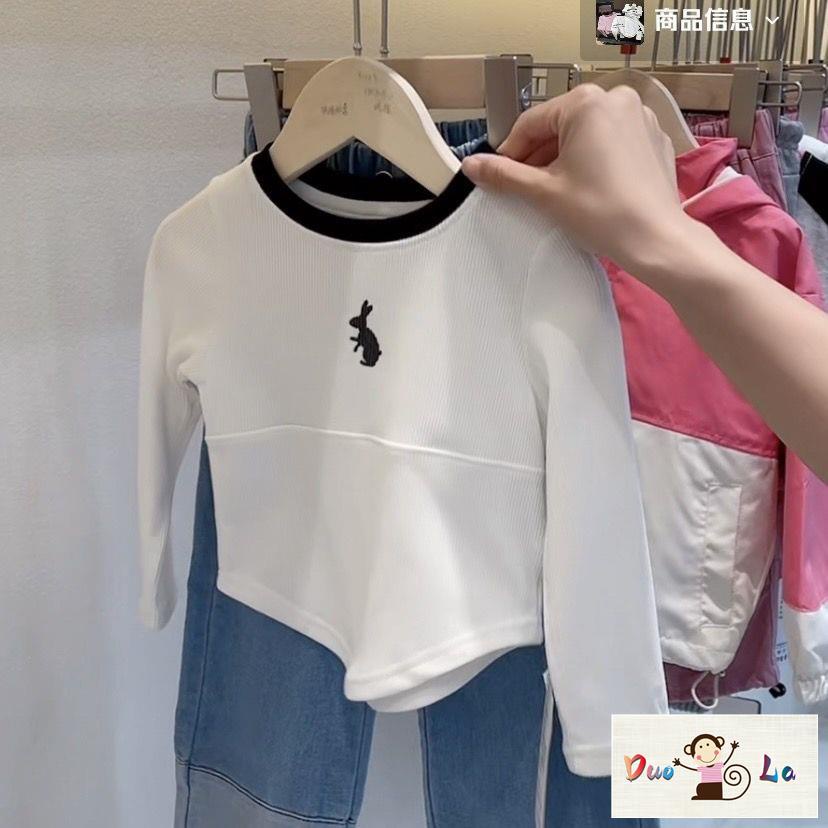 Doula Áo Thun Tay Dài Phong Cách Hàn Quốc Thời Trang Xuân Thu 2023 Dành Cho Bé Gái