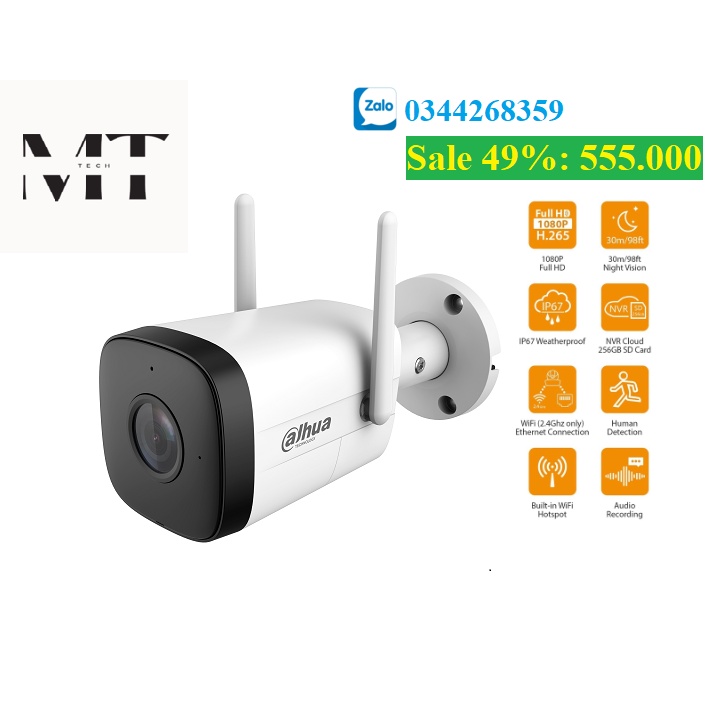 Camera IP WiFi ngoài trời Dahua