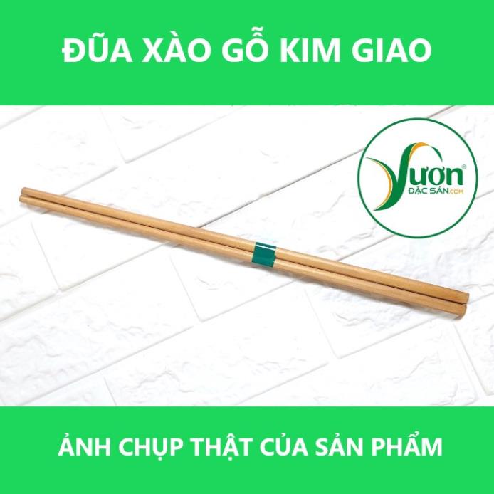 Đôi đũa xào GỖ KIM GIAO gỗ mộc không cong vênh không hóa chất không sơn - giadunggiare.vn