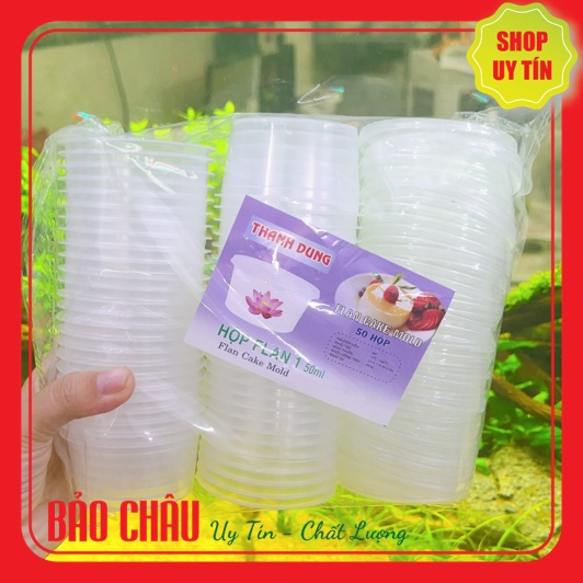 Hũ bánh flan THANH DUNG SỐ 1 ( 50 hủ ) - Hủ làm bánh flan, Caramen có nắp CAO CẤP chịu nhiệt an toàn