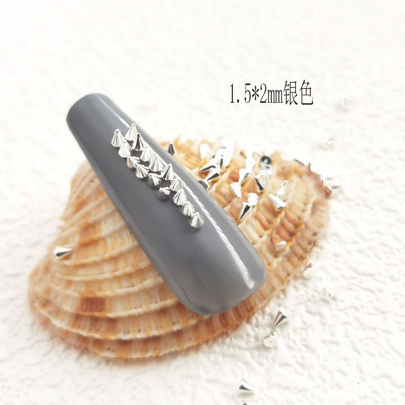 Charm nón đinh nhọn túi 100 viên-charm phong cách retro nail mới