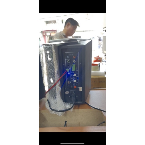 Loa thùng tích hợp công suất và bluetooth Sunrise 502L - Loa treo tường quán cafe