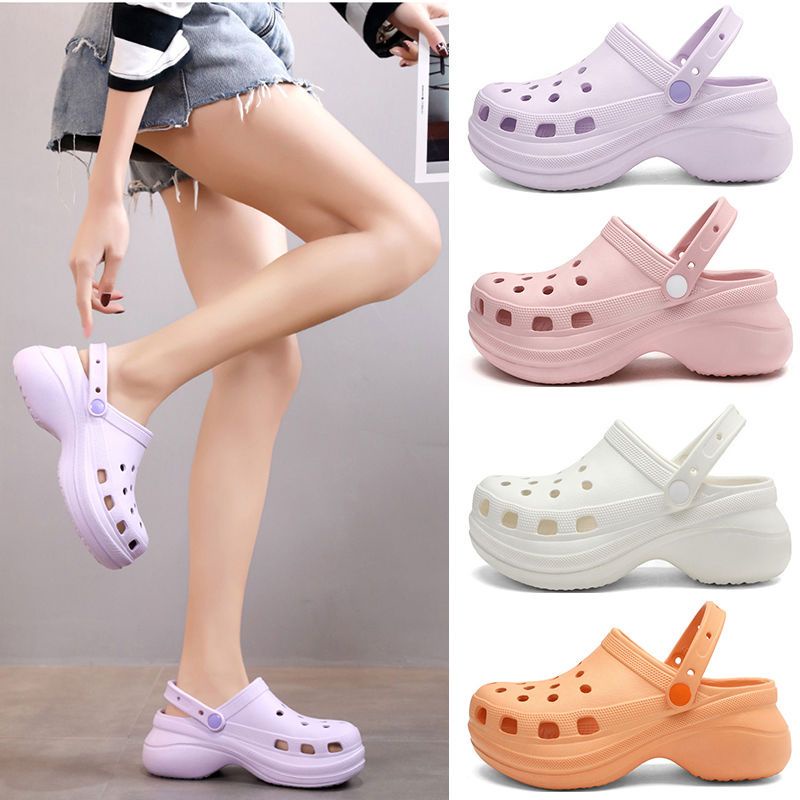 Crocs Xăng đan Đế Dày Thời Trang Mùa Hè 2023 Cho Nữ