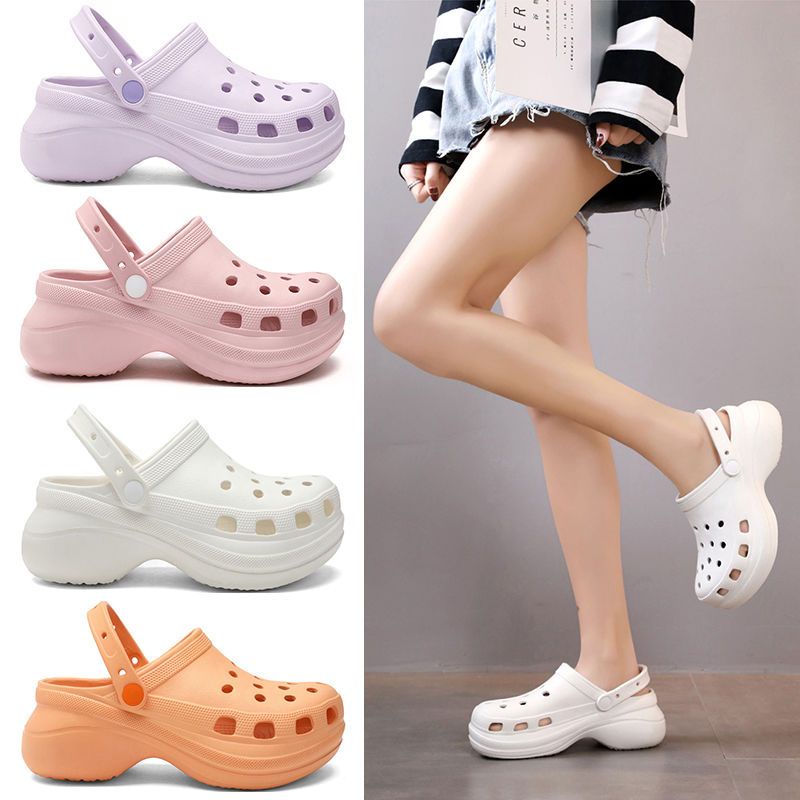 Crocs Xăng đan Đế Dày Thời Trang Mùa Hè 2023 Cho Nữ