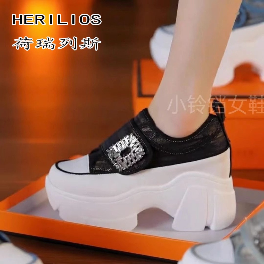 Herilios Giày Thể Thao Da Thật Đế Dày Thời Trang Mùa Thu 2023 Cho Nữ
