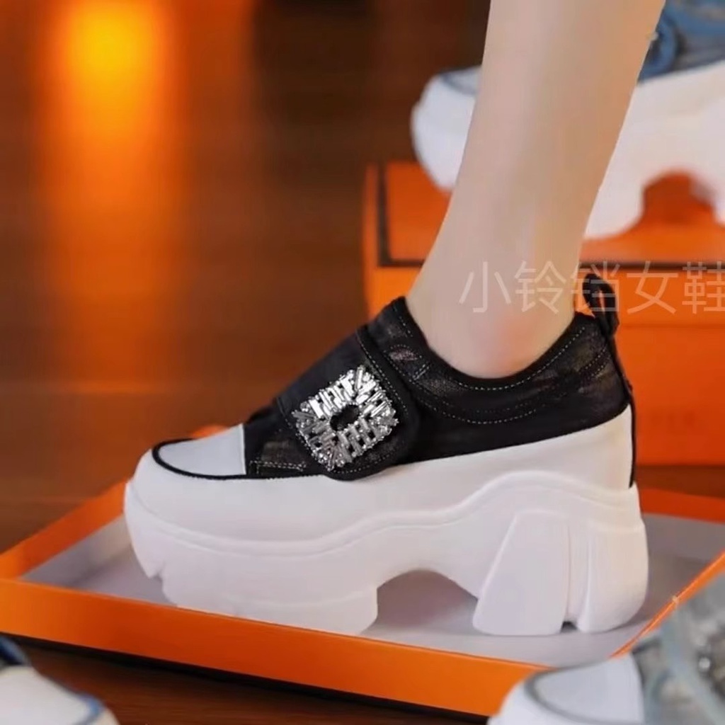 Herilios Giày Thể Thao Da Thật Đế Dày Thời Trang Mùa Thu 2023 Cho Nữ