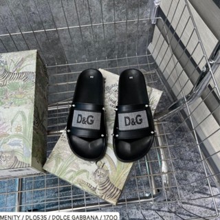 Dép Nam DG thêu Nam Quai Ngang Đinh- Đế Cao Su Cao Cấp - Dép DG Cho Nam Hot2023