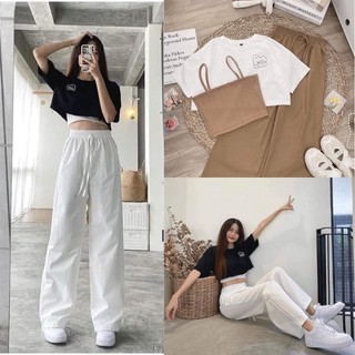 Sét thể thao quần ống rộng 3 món