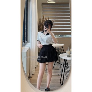 Áo polo nữ, áo thun polo nữ chất vải poly thêu