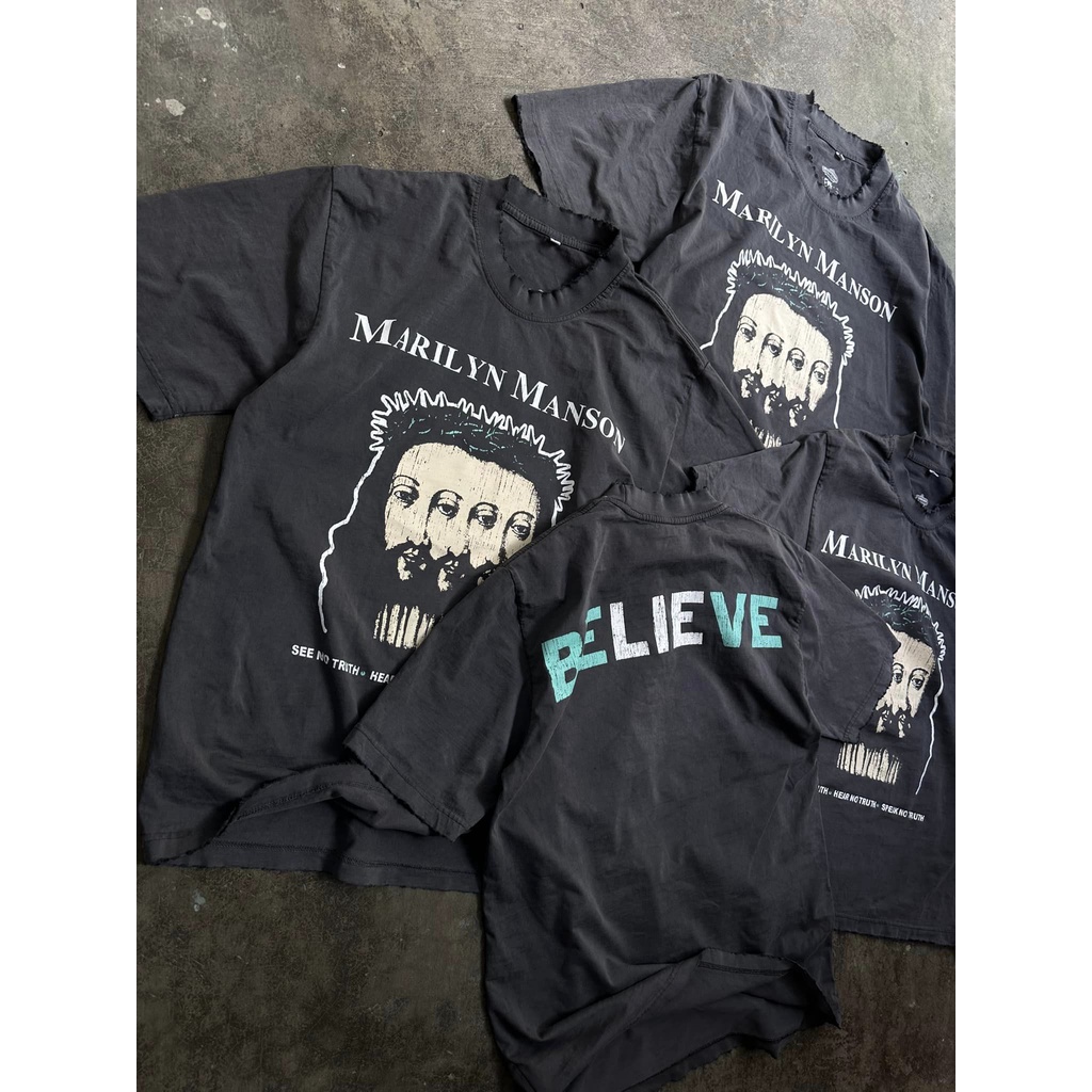 Áo thun Vintage JS, 100% Cotton, 250gsm