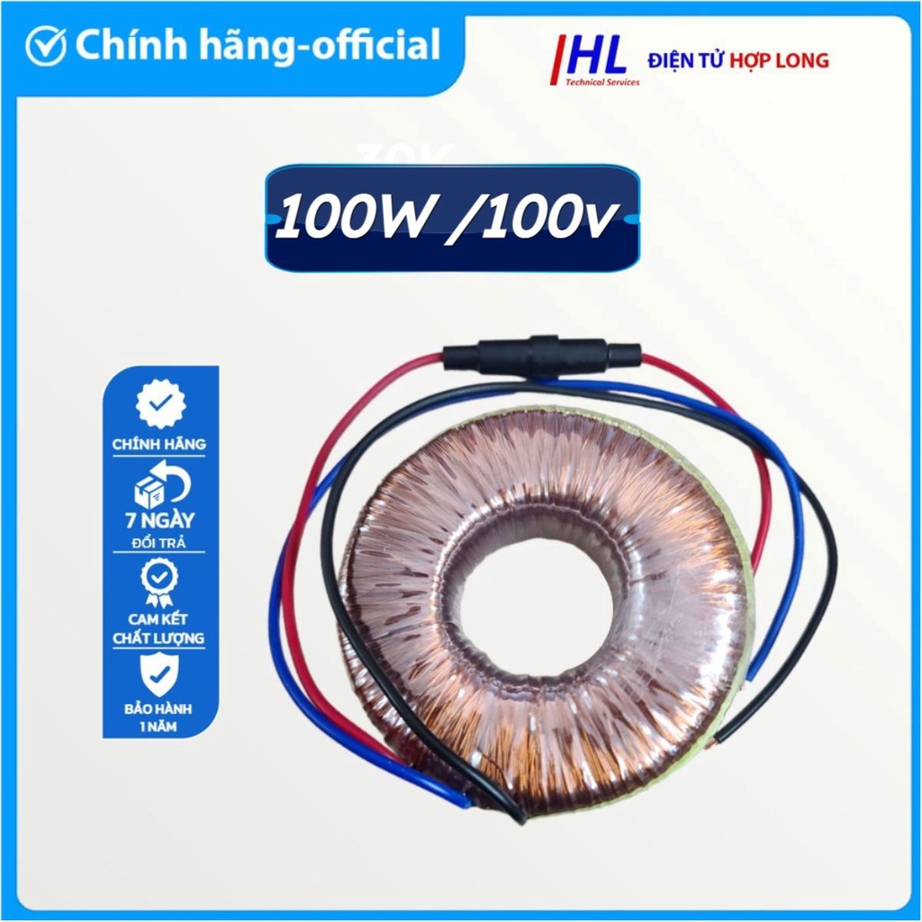 Biến Áp Đổi nguồn gắn trong 220v sang 100v gắn trong cho Quạt, Lọc khí Nội Địa Nhật Dây đồng- Điện Tử Hợp Long