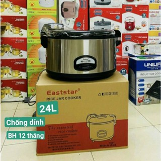 Nồi cơm điện công nghiệp  EastStar -Công nghệ hàn quốc vung liền 24l - 2500w  chống dính tốt-cơm ngon  BH 12thang